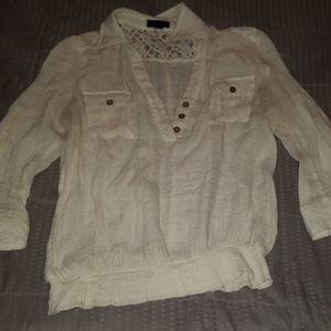 Off white see through top